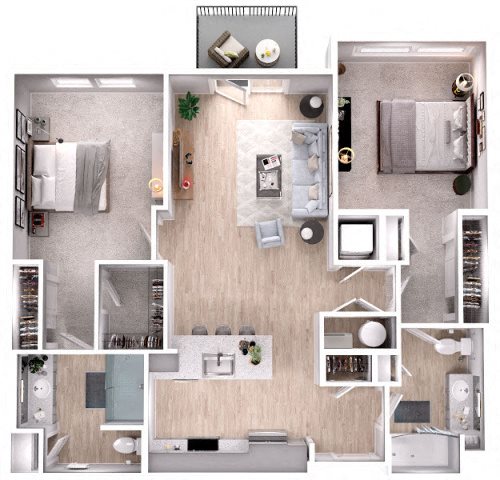 Two bedroom at Lumen Apartments Two bedroom at Lumen Apartments